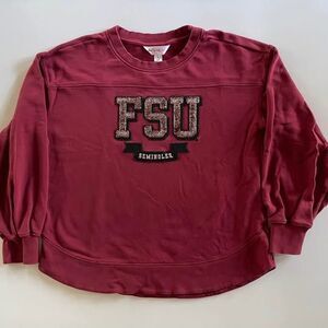 Women’s Large FSU Seminoles Curved Waisted Sweatshirt